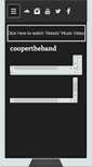 Mobile Screenshot of coopertheband.com